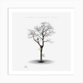 BB Borsa Barren Tree With Hope Art Print