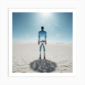 Man In The Desert 45 Art Print