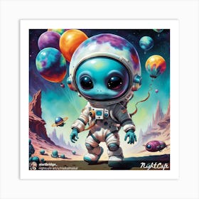 Alien astronaut  Art Print