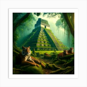 Tiger Temple Art Print