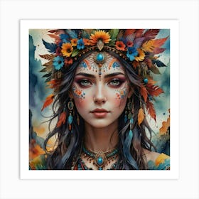 Indian Girl 3 Art Print