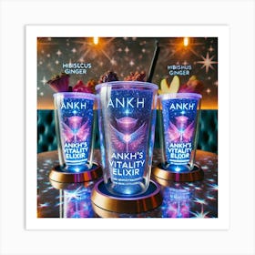 A Futuristic Drink Called Ankh S Vitality Elixir, Art Print