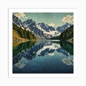 Mountain Lake 1 Art Print