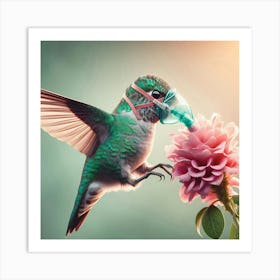 Last drop Hummingbird 2 Art Print