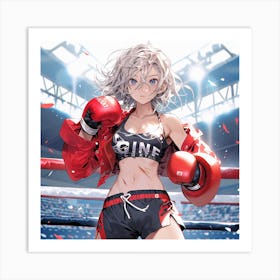 Boxing Girl 1 Art Print
