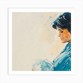 Woman Holding A Baby Art Print