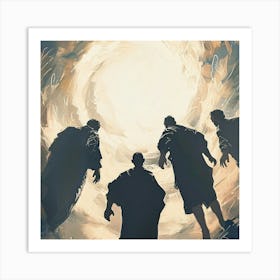 Depiction Of The Transfiguration With Glowing Light 3d Render Art Print