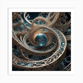 Genius, Madness, Time And Space 36 Art Print