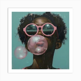 Bubble Girl Art Print