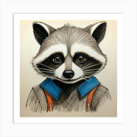 Raccoon 17 Art Print