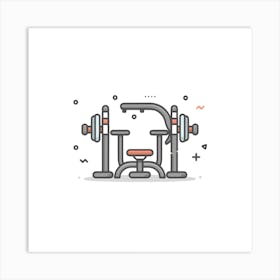 Gym Equipment 1 Art Print