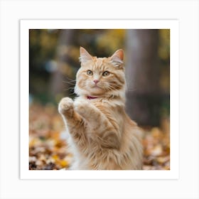 Orange Tabby Cat Art Print