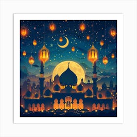 Ramadan Background 3 Art Print