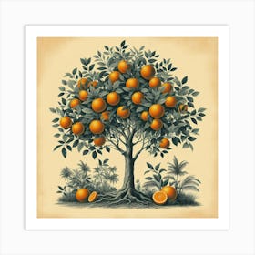 Orange Tree 1 Art Print