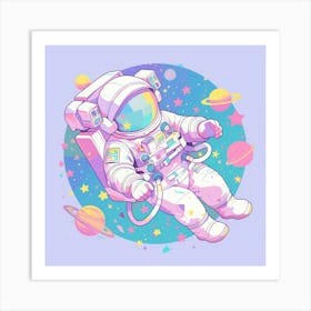 Astronaut In Space 25 Art Print