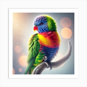 Colorful Parrot 2 Art Print