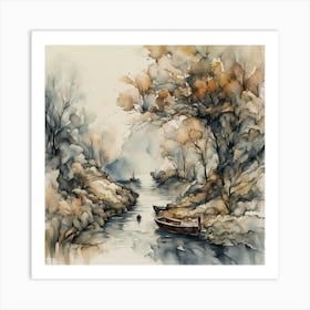 Watercolour Painting Art Print