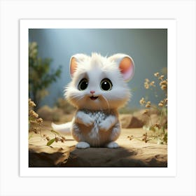 Mouse In The Grass Art Print