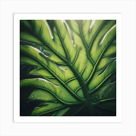 Large Monstera leaf 3 Art Print