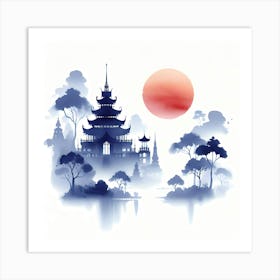 Chinese Pagoda 9 Art Print