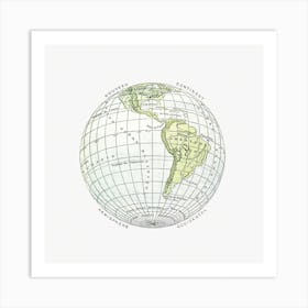 World Atlas From The Practical Teaching Of Geography 1 Art Print