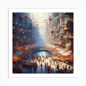 City In The Sky 1 Art Print