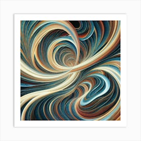 Interstellar laser light line pattern abstract art 7 Art Print