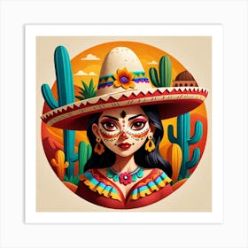 Day Of The Dead Girl 4 Art Print