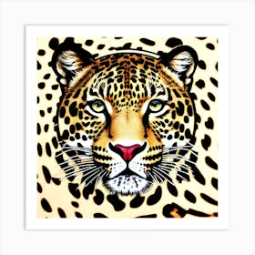 Leopard Head 3 Art Print