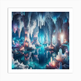 Ice Caves Art Print