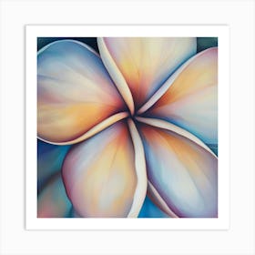 Floral Art 0012 11 Poster Nov Frangipani 0029 Bp6586 A Close Up Of The Center Inside An Most Beautiful Fran 1b058e24 C4b Art Print