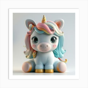 Cute Unicorn 841 Art Print