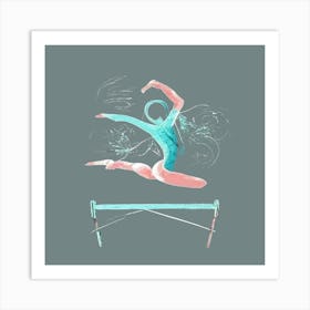 Gymnast Abstract Art Print