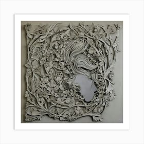 Woman'S Head Art Print