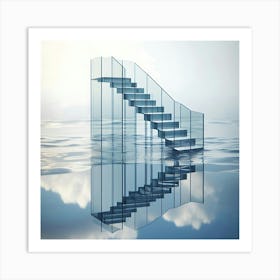 Glass Stair Art Print