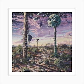 'Skull In The Desert' 1 Art Print