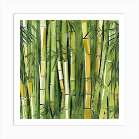 Bamboo forest 1 Art Print