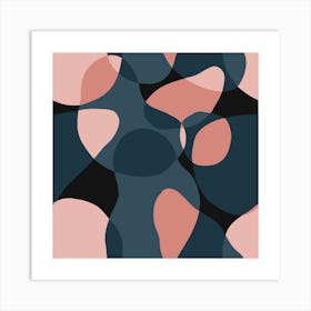 Minimalist Blooming Abstract Pattern Art Canvas Print Art Print