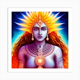Hindu Goddess Art Print