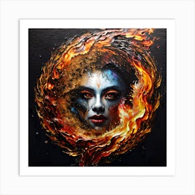 Fire And Flames Art Print