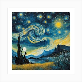 Starry Night 25 Art Print