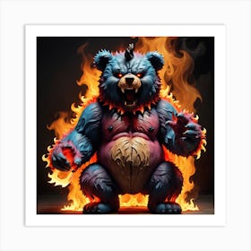 Ninja Bear Art Print
