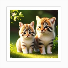 Cute Kittens Art Print