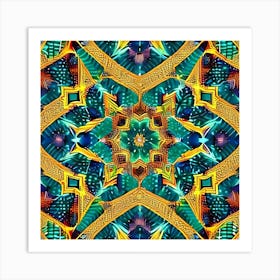 Psychedelic Mandala 8 Art Print