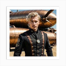 Steampunk Man 1 Art Print