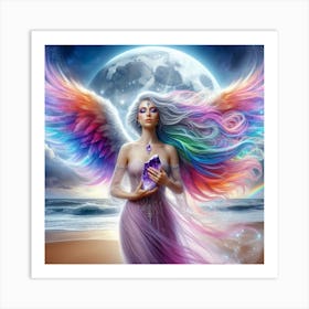 Rainbow Angel 3 Art Print