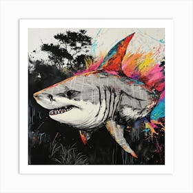 Shark art Art Print
