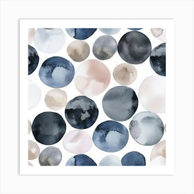 Watercolor Circles 10 Art Print