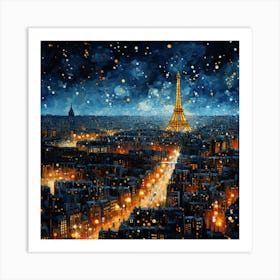 Paris At Night 10 Art Print