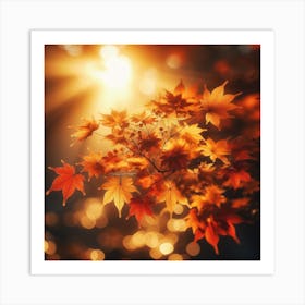 Amber tree 3 Art Print